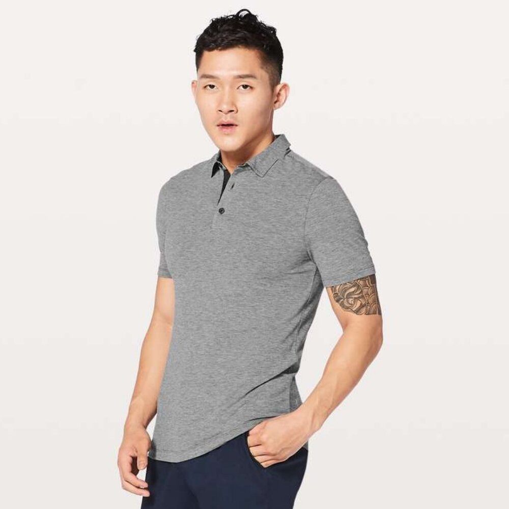 Lululemon Men's Evolution Polo - Grey/Black